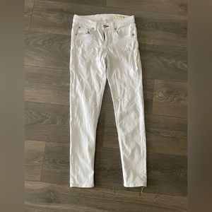Rag and Bone Capri white skinny jeans size 26